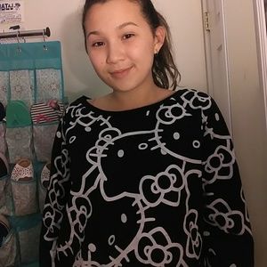 Authentic Mighty Fine Hello Kitty Crop Sweater